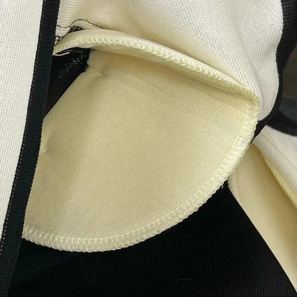 Exclusively MISOOK Black and White Open Jacket - Picture 4 of 5